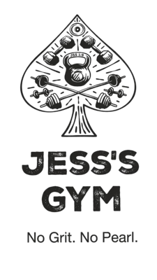 Jess's Gym logo — No Grit. No Pearl.